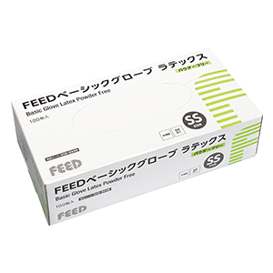 FEEDベーシックグローブ ラテックス パウダーフリー