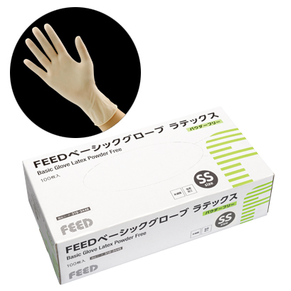 FEEDベーシックグローブ ラテックス パウダーフリー