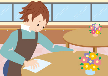 デスクやチェアの除菌