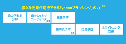 様々な効果が期待できる「yobooブラッシング」の力