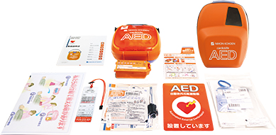 AED-3100カルジオライフ本体セット内容