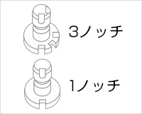 3ノッチ図と1ノッチ図