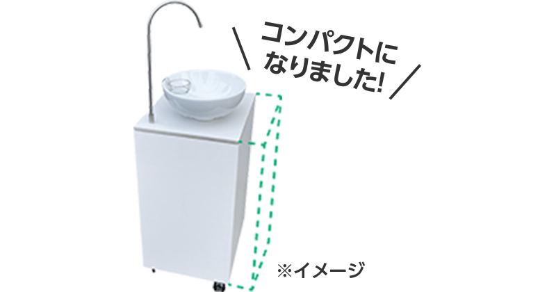 コンパクトになりました！※イメージ