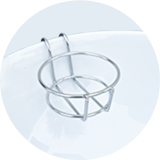 ステンレス製専用カップホルダー付