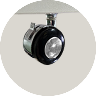 キャスター付きで移動も楽々