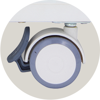 キャスター付きで移動も楽々