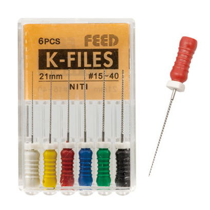 FEEDデンタル】[気軽に交換]ハンド Kファイル NiTiの通販｜Kファイル