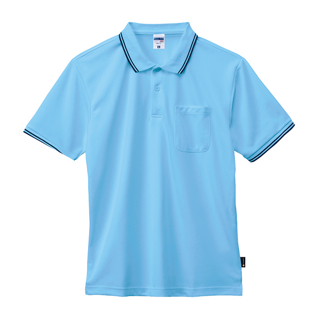 MS3121 ライン入りベーシックドライポロシャツ