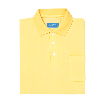 綿混カラーポロシャツ