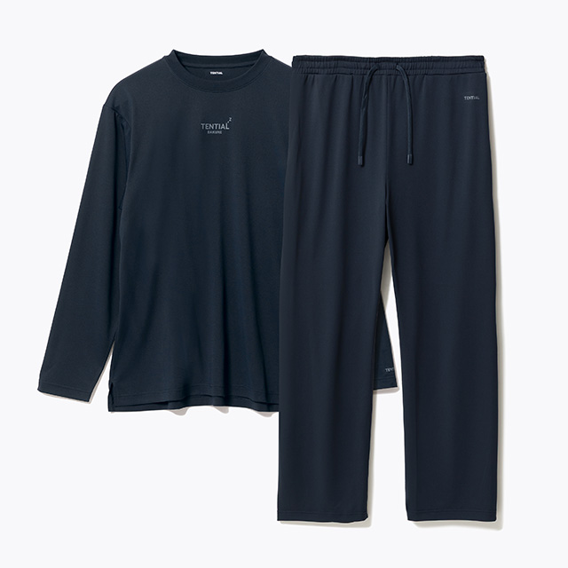 BAKUNE Dry Men's 上下セット（長袖Tシャツ・ロングパンツ）