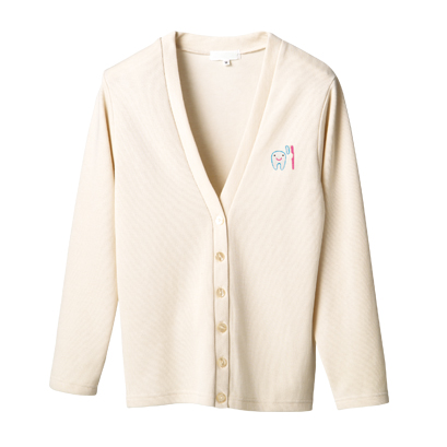 歯newくん刺繍入りカーディガン