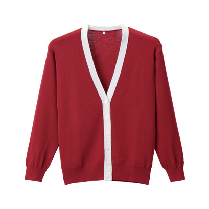 洗える!抗ピル配色カーディガン