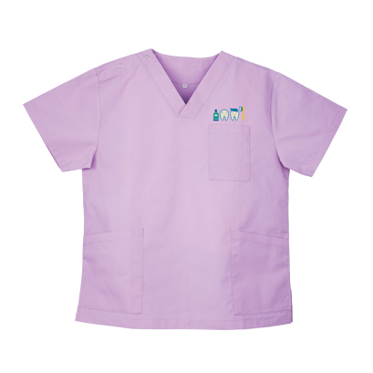 歯newくん刺繍入りスクラブ