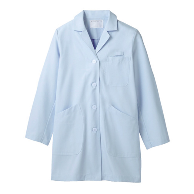 71 交織タッサードクターコートハーフ シングル レディス 長袖