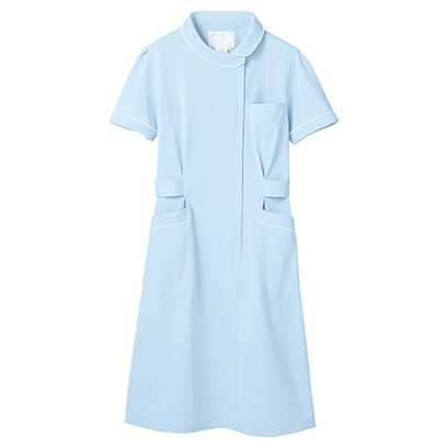 アシンメトリー衿ワンピース