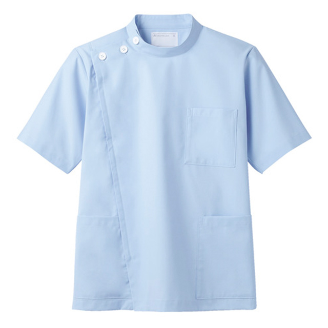 72 フルダル制電裏綿トリコット ケーシー メンズ 半袖