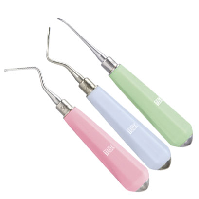 FEEDデンタル】ルートチップエレベーター シリコーンハンドル 曲タイプ