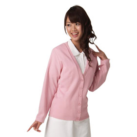 Vネックカーディガン