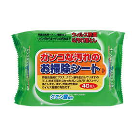 ガンコな汚れのお掃除シート