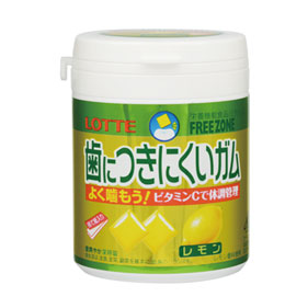 歯につきにくいガム レモン