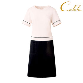 バイカラーワンピース