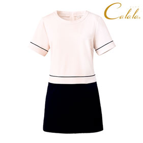 バイカラーチュニック