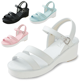 厚底2本バンドサンダル C-1010