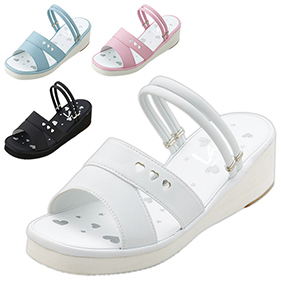 厚底2WAYハートサンダル C-1011