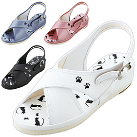 ねこシルエットサンダル 7400