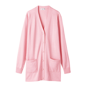 チュニック丈ロングカーディガン