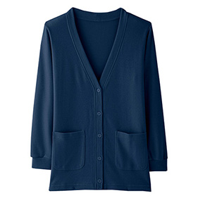 Ｖネックサーモロングカーディガン