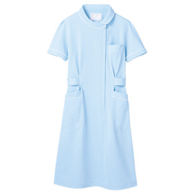 アシンメトリー衿ワンピース