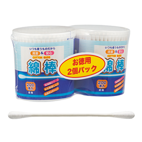 白綿棒 お徳用2個パック