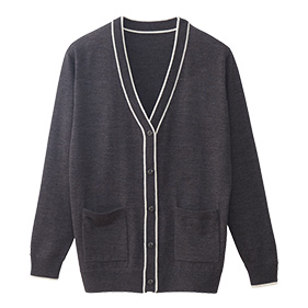 ライン使いカーディガン