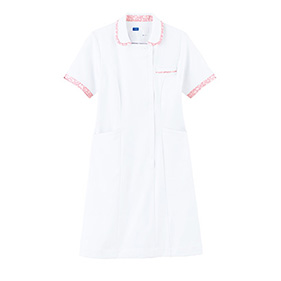 花柄配色ワンピース