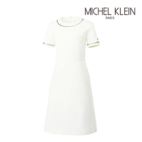 ミッシェルクラン サテン使いワンピース MK-0020