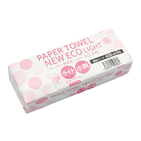 ペーパータオル 小判 シングル 再生紙100％ NEW ECO LIGHT  200枚