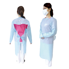 液体防護ガウン (プラスチックガウン)