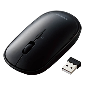 モバイルマウス Slint BlueLED 無線 4ボタン 薄型 M-TM10DB