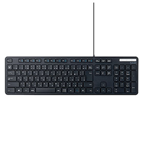 キーボード 有線 抗菌 薄型 メンブレン TK-FCM108K