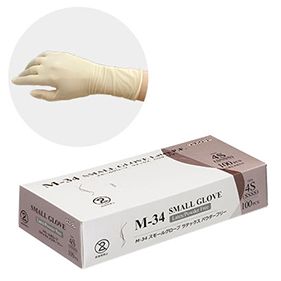 M-34 スモール ラテックス手袋PF