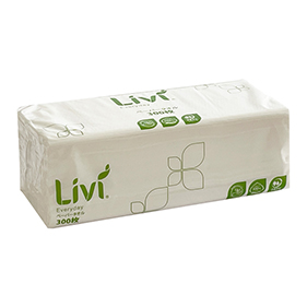 ペーパータオル レギュラー(中判) シングル パルプ100% リビィ エブリデイ ペーパータオル 300枚