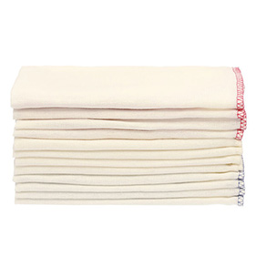 落ちワタ混ふきん縁カラー付 12枚組