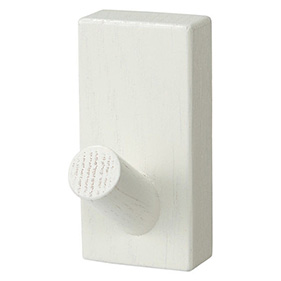 壁に付けられる家具フック オーク材 ライトグレー