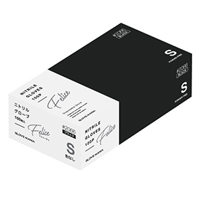 ニトリル使いきり手袋 パウダーフリー フェリチェ ブラック