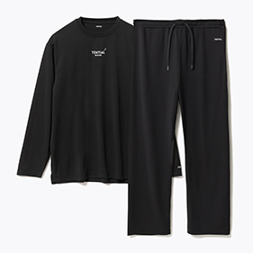 BAKUNE Dry Men's 上下セット（長袖Tシャツ・ロングパンツ）