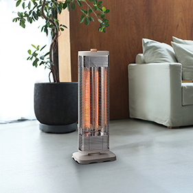 首振り機能付スマートWカーボンストーブ CB-T2514