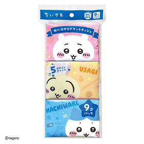 ちいかわ 水に流せるポケットティシュ