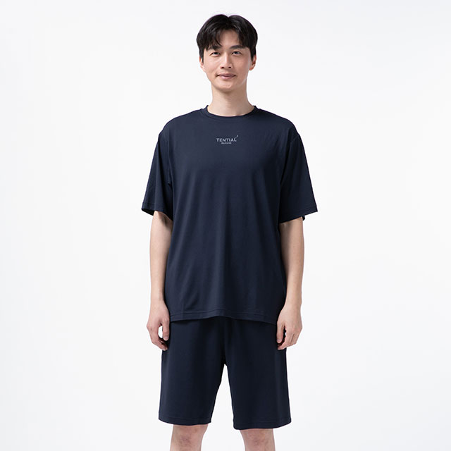 BAKUNE Mesh 上下セット（半袖Tシャツ・ショートパンツ）/ネイビー/S