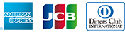 JCB、American Express、Diners Clubについては既存契約の継続となります。